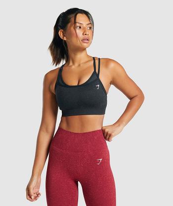 Sujetadores Deportivos Gymshark Adapt Fleck Seamless Mujer Negras | CO 2162ZUT